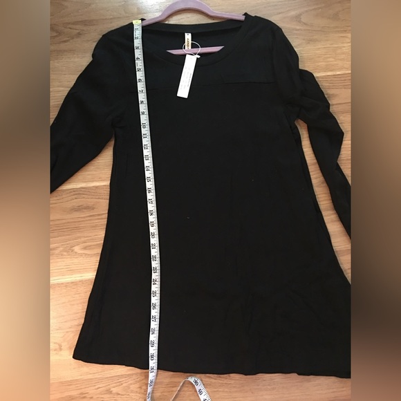 Long Sleeve Black Sweater Short Dress or Women’s Top M - Picture 9 of 12
